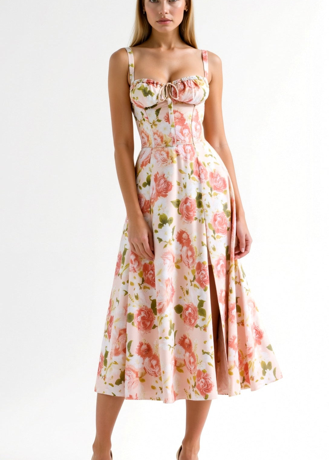 Vestido Midi Elegante feminino