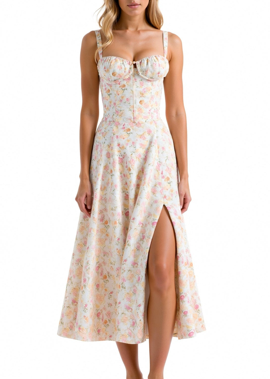 Vestido Midi Elegante feminino