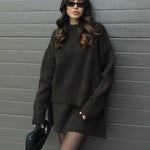 Conjunto de Malha Outono feminino