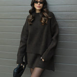 Conjunto de Malha Outono feminino