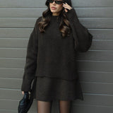 Conjunto de Malha Outono feminino