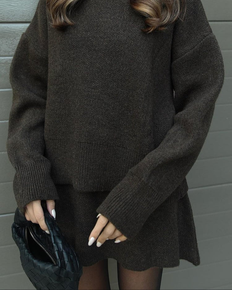 Conjunto de Malha Outono feminino
