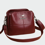 Bolsa de couro elegante feminino