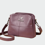 Bolsa de couro elegante feminino