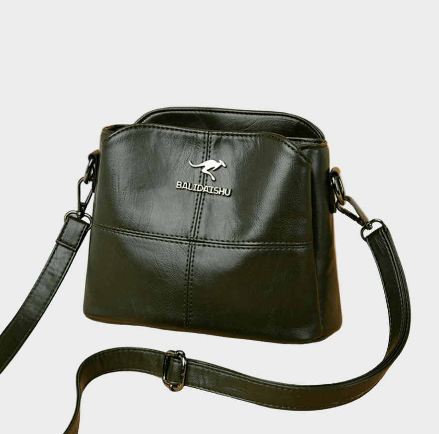 Bolsa de couro elegante feminino