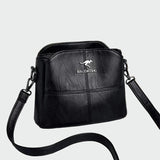 Bolsa de couro elegante feminino