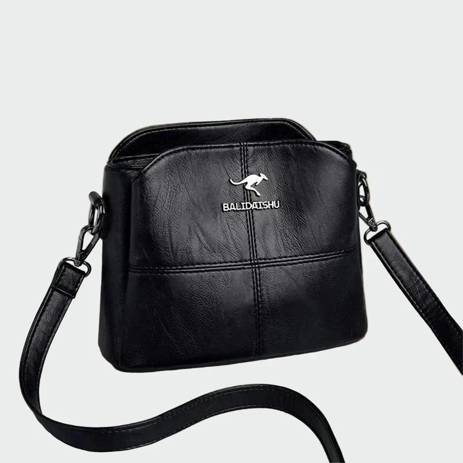 Bolsa de couro elegante feminino