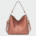 Bolsa hobo de couro clássica feminino
