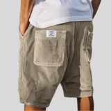 Calças Curtas Elegantes de Veludo masculino