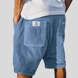 Calças Curtas Elegantes de Veludo masculino