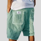 Calças Curtas Elegantes de Veludo masculino