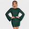 Vestido de lantejoulas costas abertas feminino