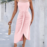 Ayla | Vestido Midi com Efeito Drapeado