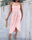 Ayla | Vestido Midi com Efeito Drapeado