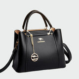 Executiva de couro de luxo feminino