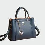 Executiva de couro de luxo feminino