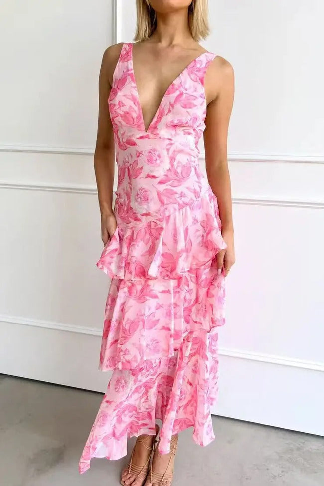 Vestido Maxi Elegante Verão feminino