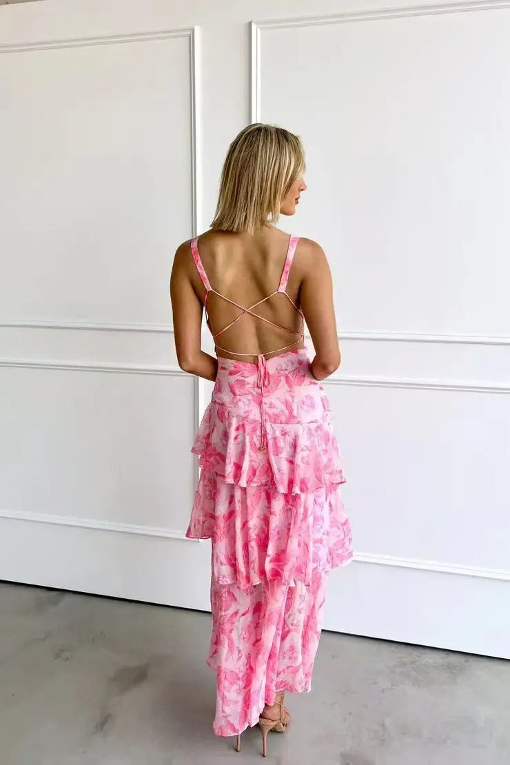 Vestido Maxi Elegante Verão feminino