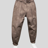 Calças Elegantes Melange masculino