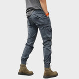 Calças cargo e stretch com bolsos masculino