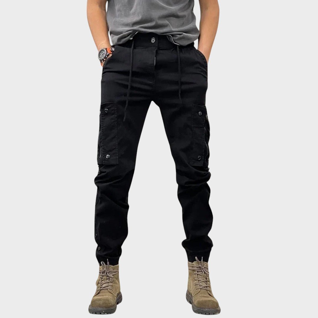 Calças cargo e stretch com bolsos masculino