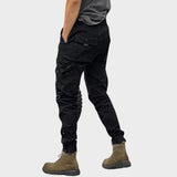 Calças cargo e stretch com bolsos masculino