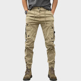 Calças cargo e stretch com bolsos masculino