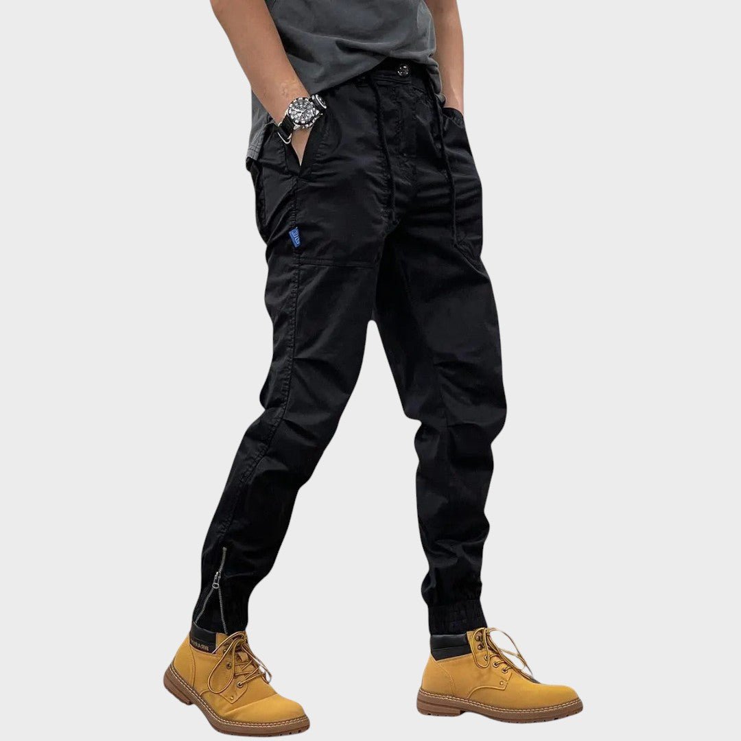 Calças cargo e stretch com bolsos masculino