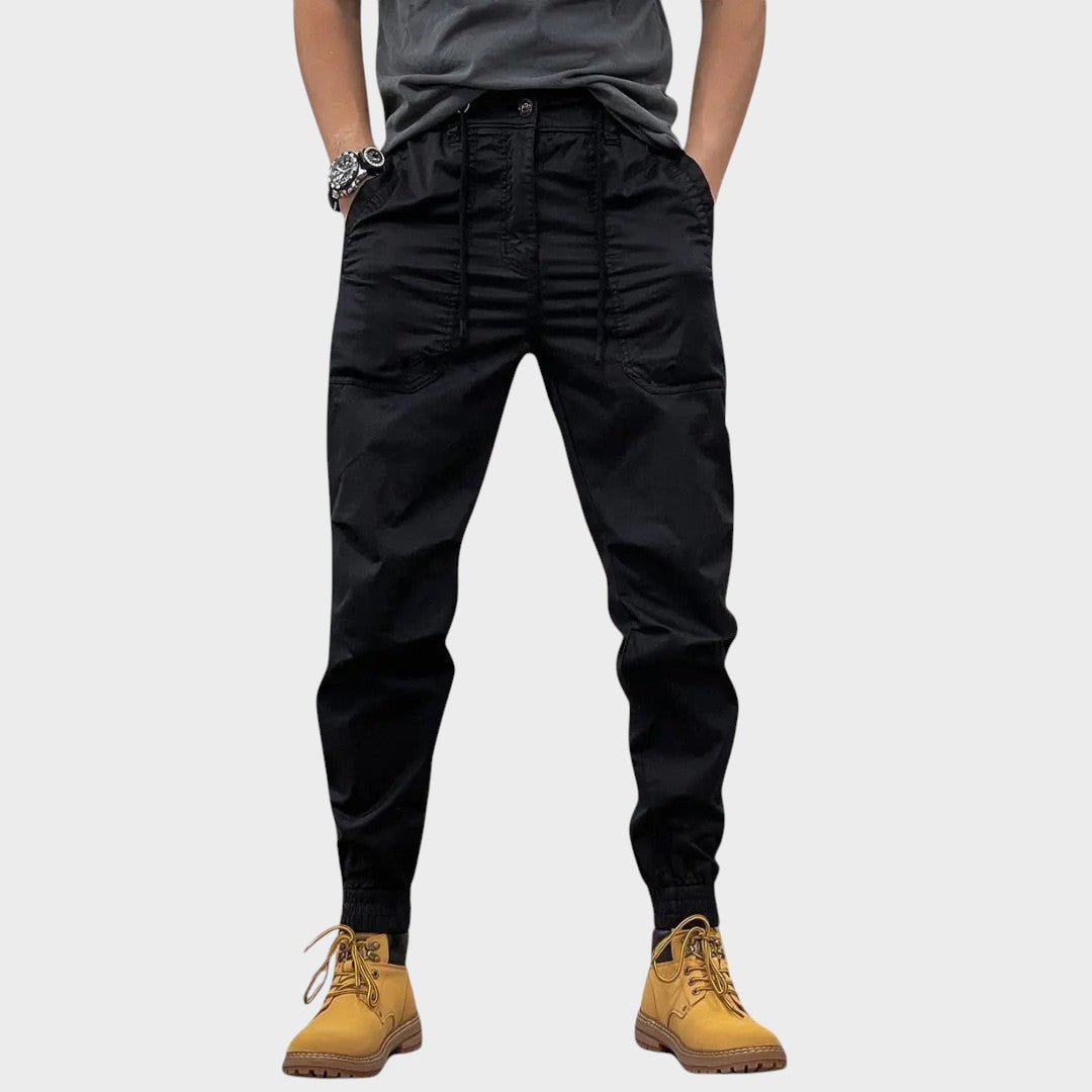 Calças cargo e stretch com bolsos masculino