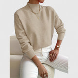 Sam - Camisola de Gola Alta Clássica feminino