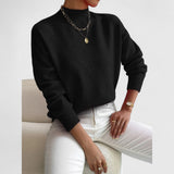 Sam - Camisola de Gola Alta Clássica feminino