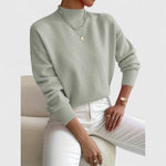 Sam - Camisola de Gola Alta Clássica feminino