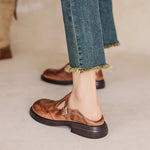Sapatos Mary Janes Premium em Couro feminino