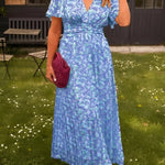 Vestido maxi elegante feminino