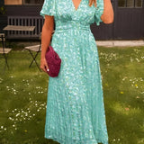 Vestido maxi elegante feminino