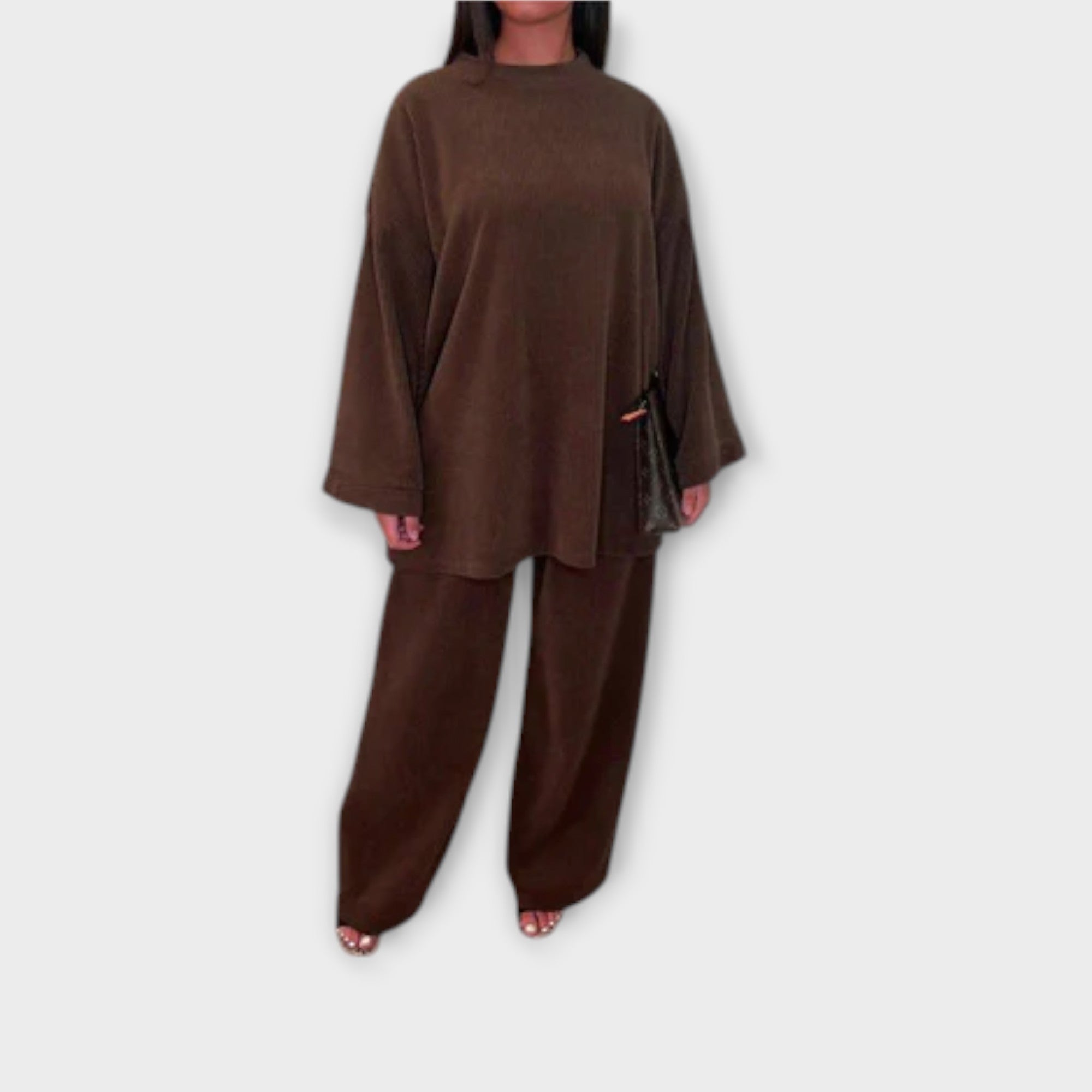 Conjunto Plus Size Acanalado feminino