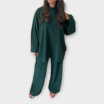 Conjunto Plus Size Acanalado feminino