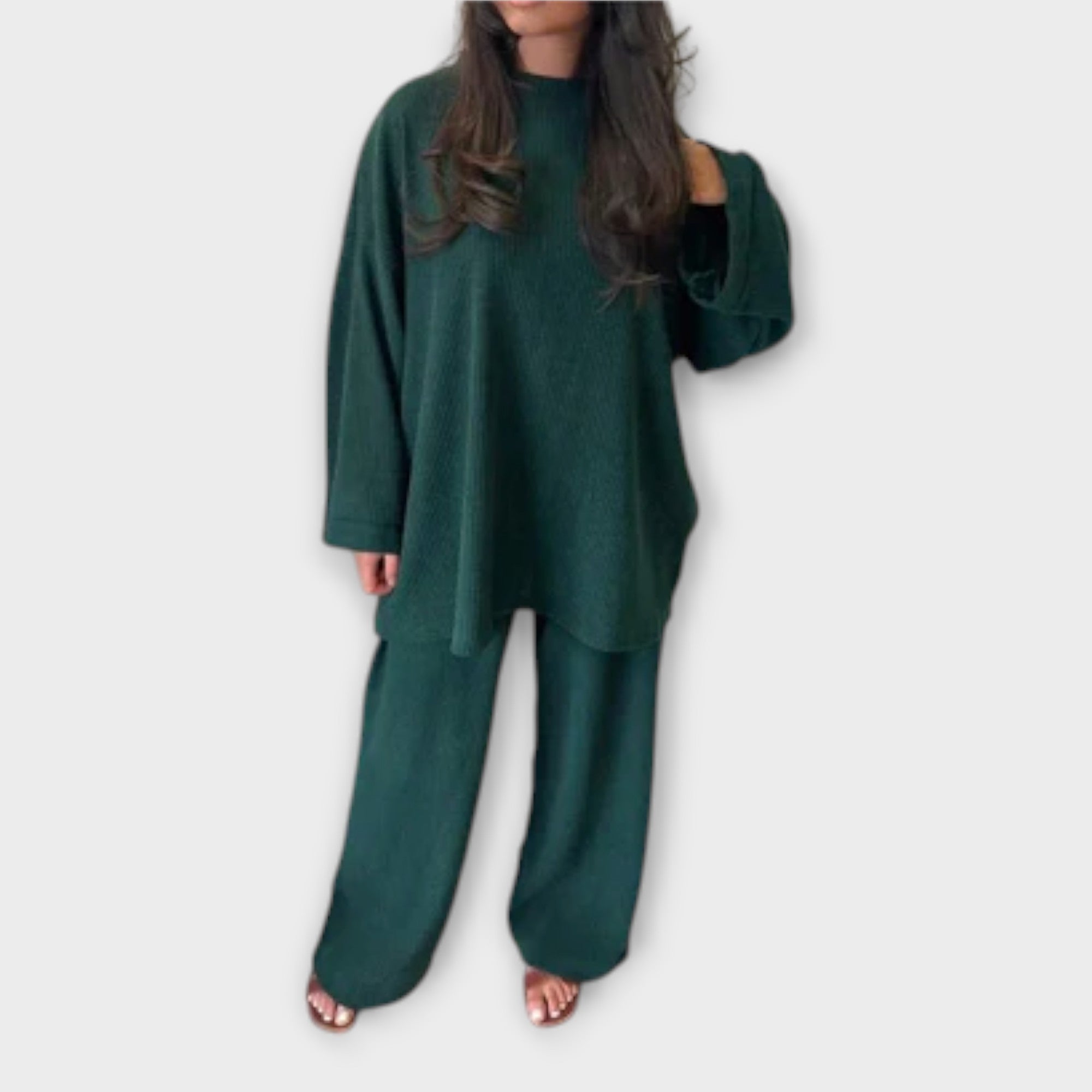 Conjunto Plus Size Acanalado feminino