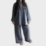 Conjunto Plus Size Acanalado feminino