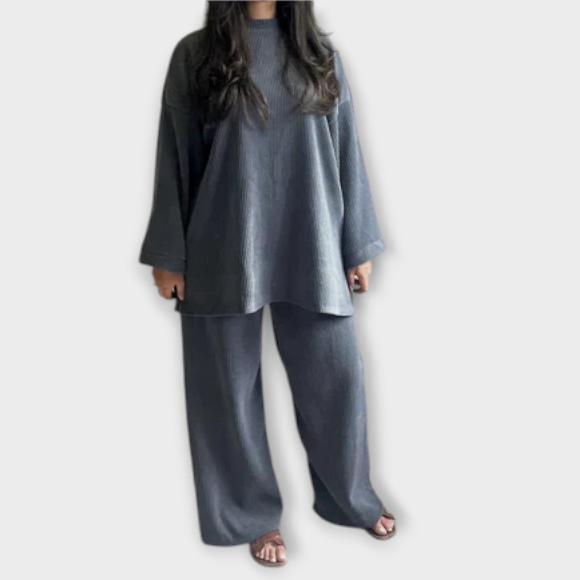 Conjunto Plus Size Acanalado feminino