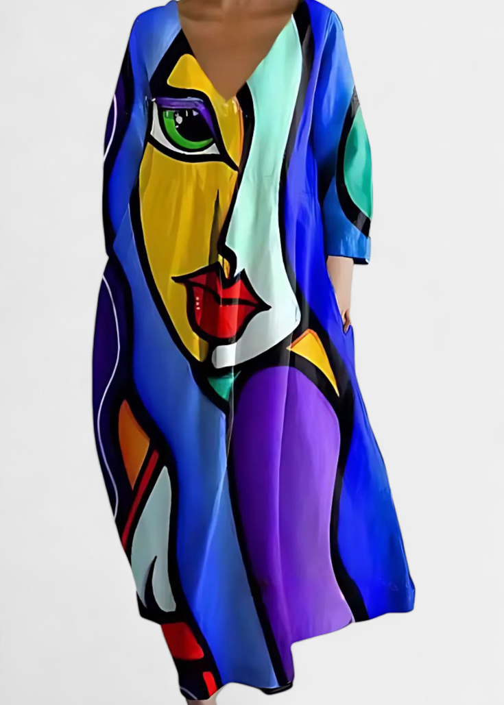 Vestido Fluido com Estampa feminino