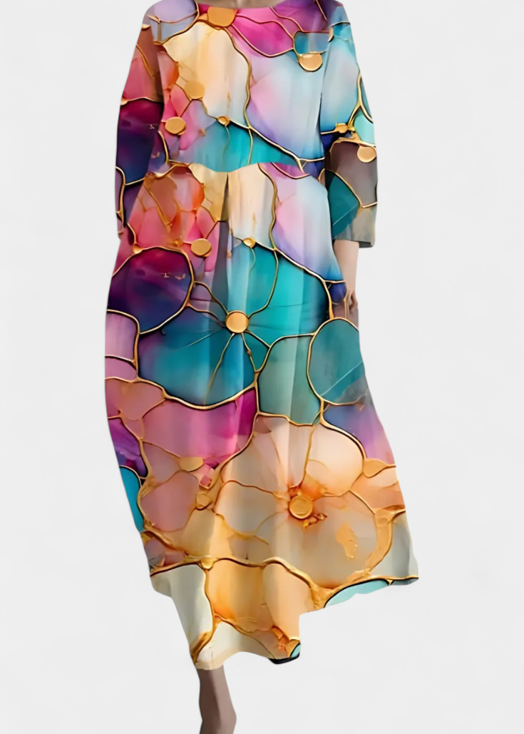 Vestido Fluido com Estampa feminino