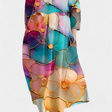 Vestido Fluido com Estampa feminino