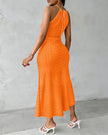 Ayla | Vestido Midi com Efeito Drapeado