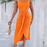 Ayla | Vestido Midi com Efeito Drapeado