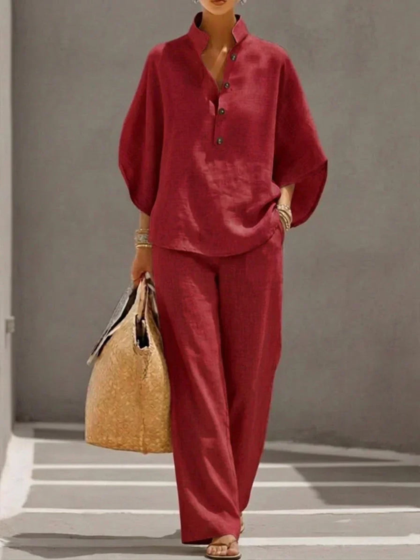 Margarida | Conjunto descontraído com camisa