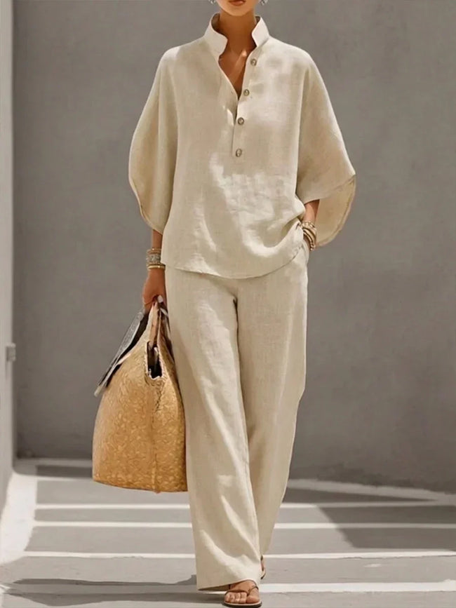 Margarida | Conjunto descontraído com camisa