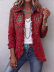 Diana | Casaco paisley boho com folhos