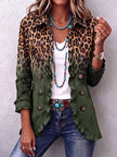 Lídia | Blazer leopardo verde com folhos
