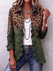 Lídia | Blazer leopardo verde com folhos